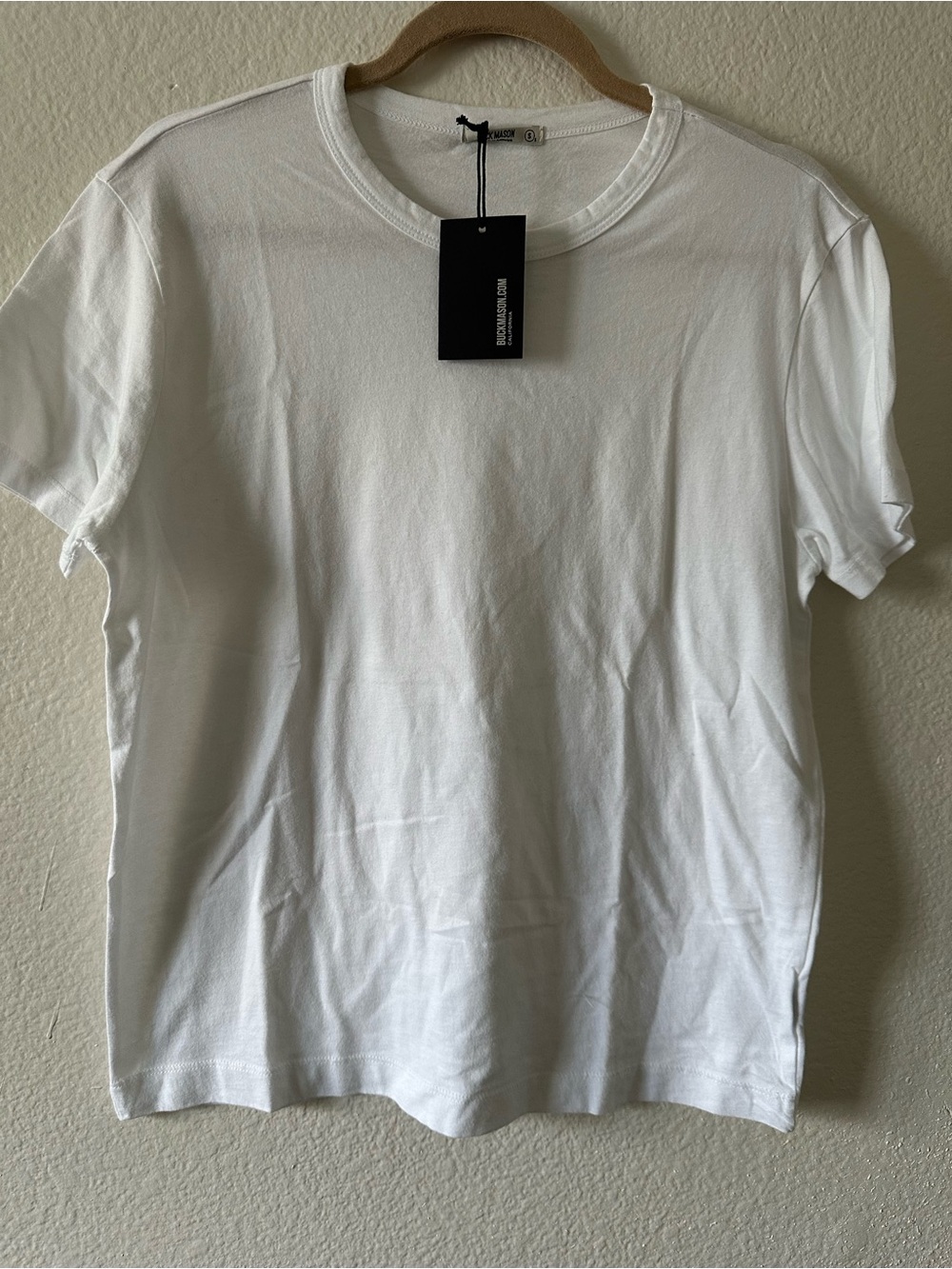 Buck Mason Classic White Short Sleeve Crew Tee